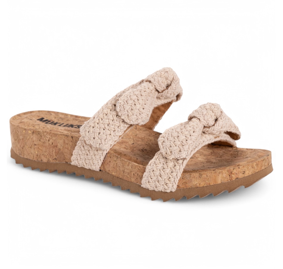 Image 110160_NAT.jpg, Product 110-160 / Price $39.88, Muk Luks Polly Dual Strap Sandal from Muk Luks on TSC.ca's Shoes department