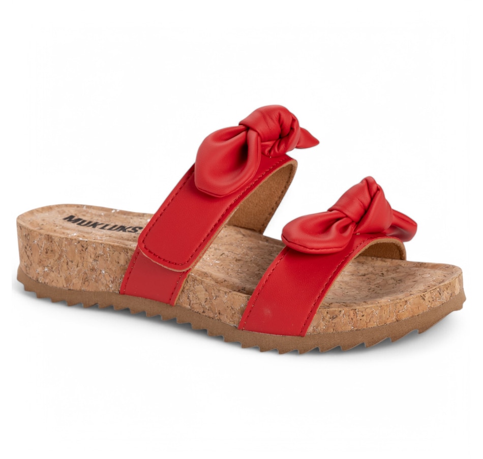 Image 110160_RED.jpg, Product 110-160 / Price $39.88, Muk Luks Polly Dual Strap Sandal from Muk Luks on TSC.ca's Shoes department