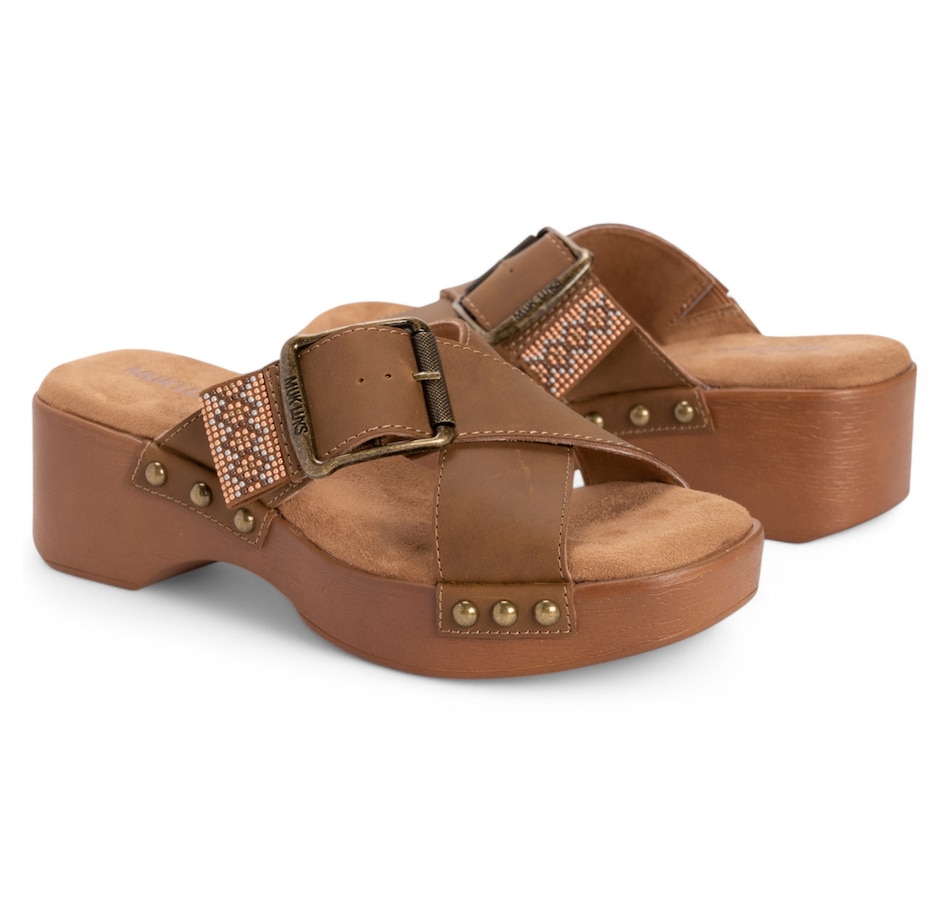 Image 110162_ALTMORE3.jpg, Product 110-162 / Price $49.88, Muk Luks Charlotte Crisscross Strap Sandal from Muk Luks on TSC.ca's Shoes department