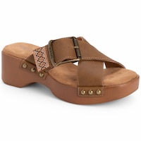 Muk Luks Charlotte Crisscross Strap Sandal