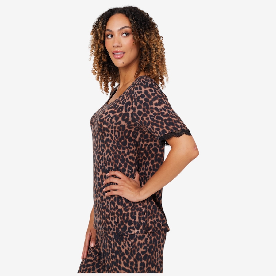 Image 110174_ALTMORE2.jpg, Product 110-174 / Price $9.33, Cuddl Duds Soft Stretch Lace Trimmed Tee from Cuddl Duds on TSC.ca's Fashion department