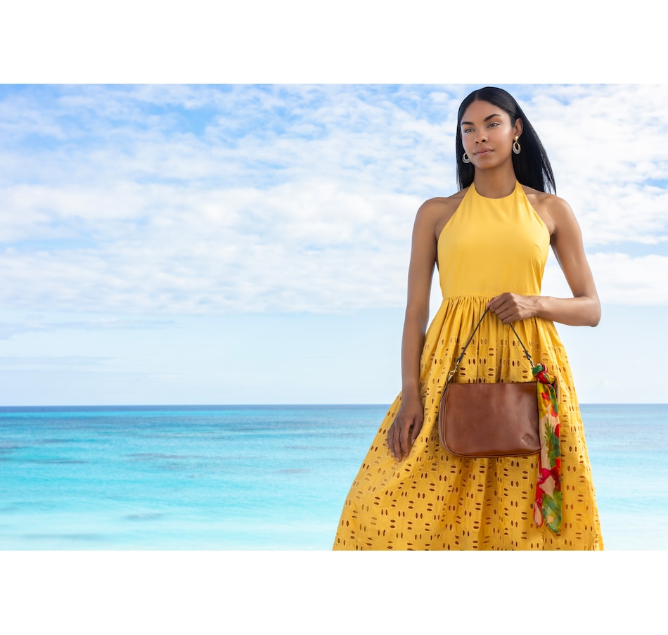 Image 110183_ALTMORE6.jpg, Product 110-183 / Price $129.88, Patricia Nash Ikaria Leather Shoulder Bag with Scarf from Patricia Nash on TSC.ca's Fashion department