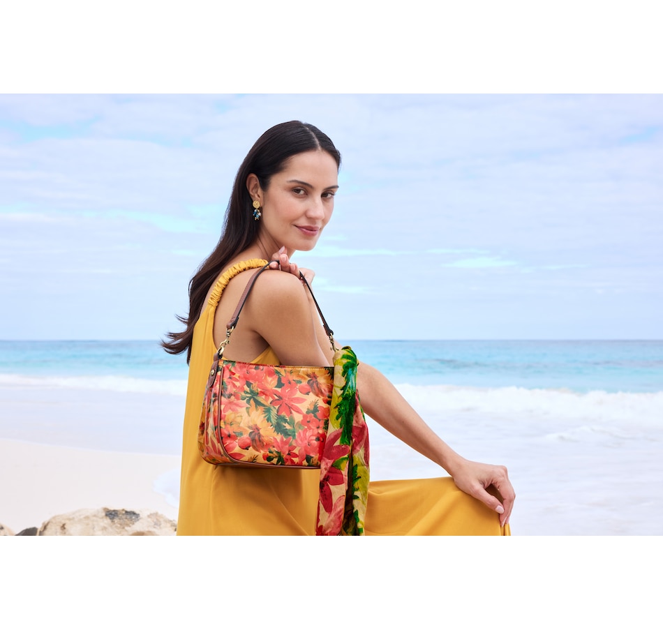 Image 110183_ALTMORE8.jpg, Product 110-183 / Price $129.88, Patricia Nash Ikaria Leather Shoulder Bag with Scarf from Patricia Nash on TSC.ca's Fashion department