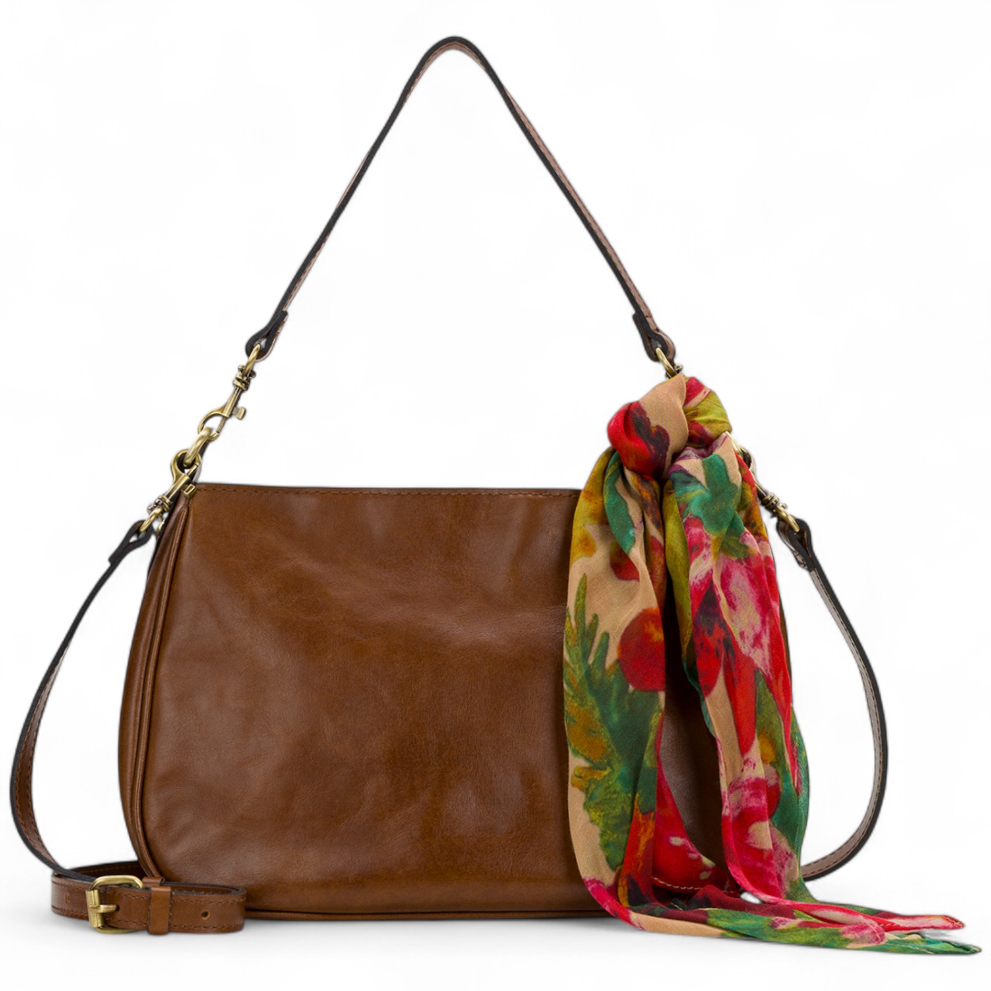 Patricia Nash Ikaria Leather Shoulder Bag with Scarf - TSC.ca