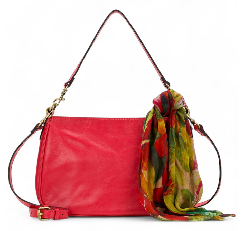 Image 110183_PASI.jpg, Product 110-183 / Price $129.88, Patricia Nash Ikaria Leather Shoulder Bag with Scarf from Patricia Nash on TSC.ca's Fashion department