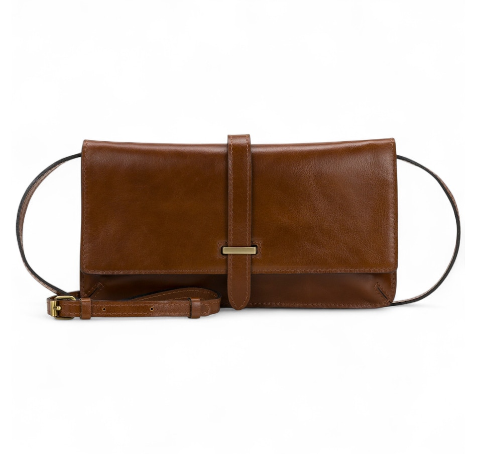 Patricia Nash Leather Perissa Clutch with Crossbody Strap