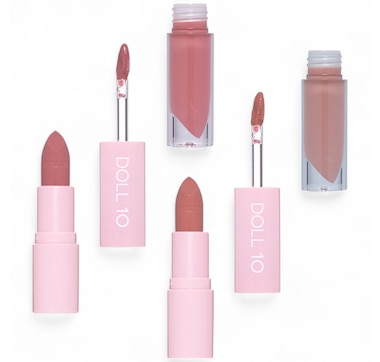 Product 110-462 / Price $41.00 , Doll 10 Iconic Nudes Plumping Lip Wardrobe Duo