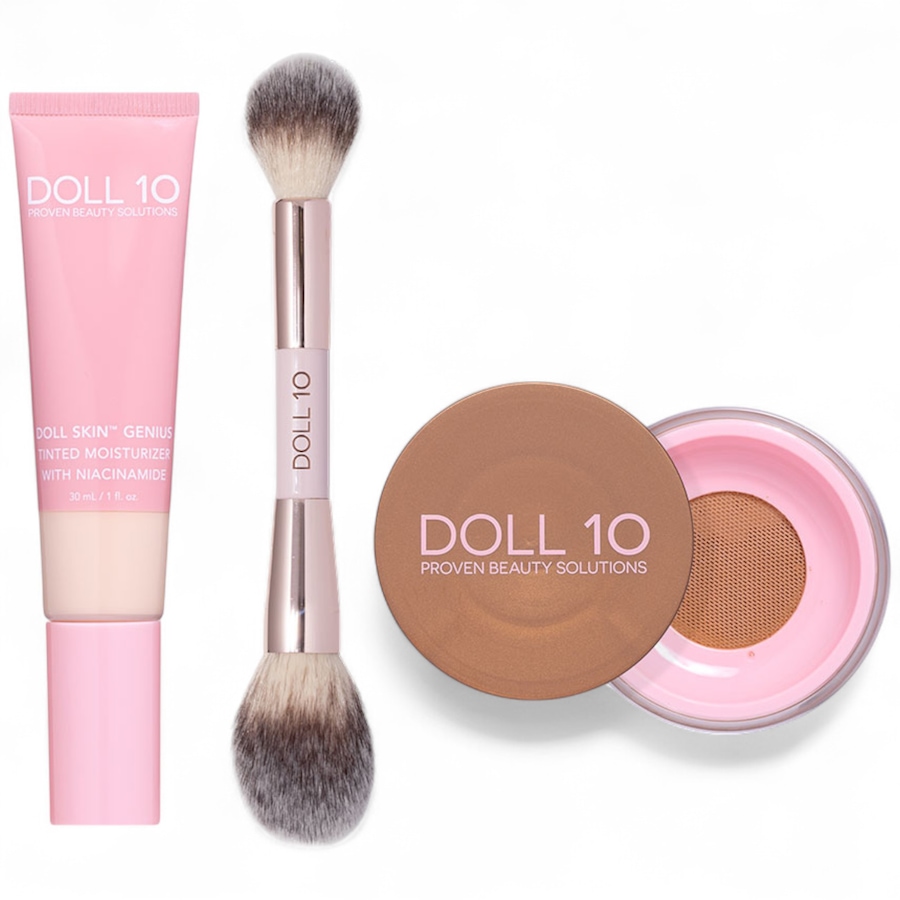 Image 110466_1FFL.jpg, Product 110-466 / Price $63.99, Doll 10 Doll Ski Tinted Moisturizer With Warming Filter Powder and Brush from Doll 10 on TSC.ca's Beauty department