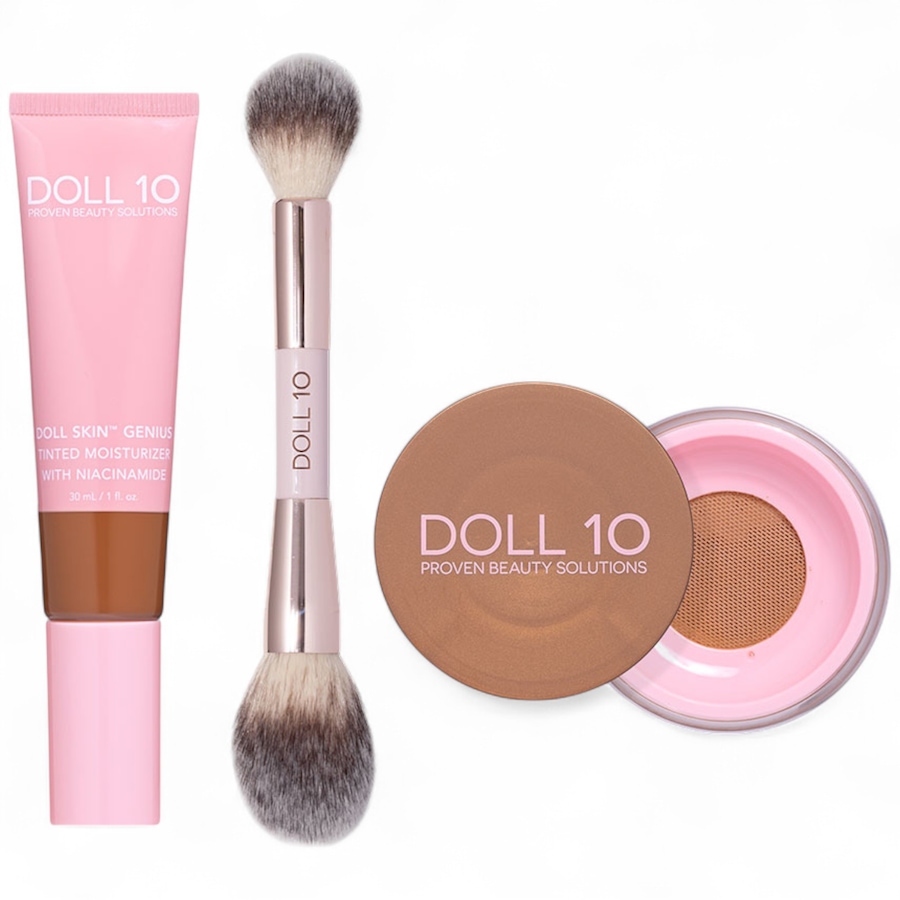 Image 110466_5RICH.jpg, Product 110-466 / Price $63.99, Doll 10 Doll Ski Tinted Moisturizer With Warming Filter Powder and Brush from Doll 10 on TSC.ca's Beauty department