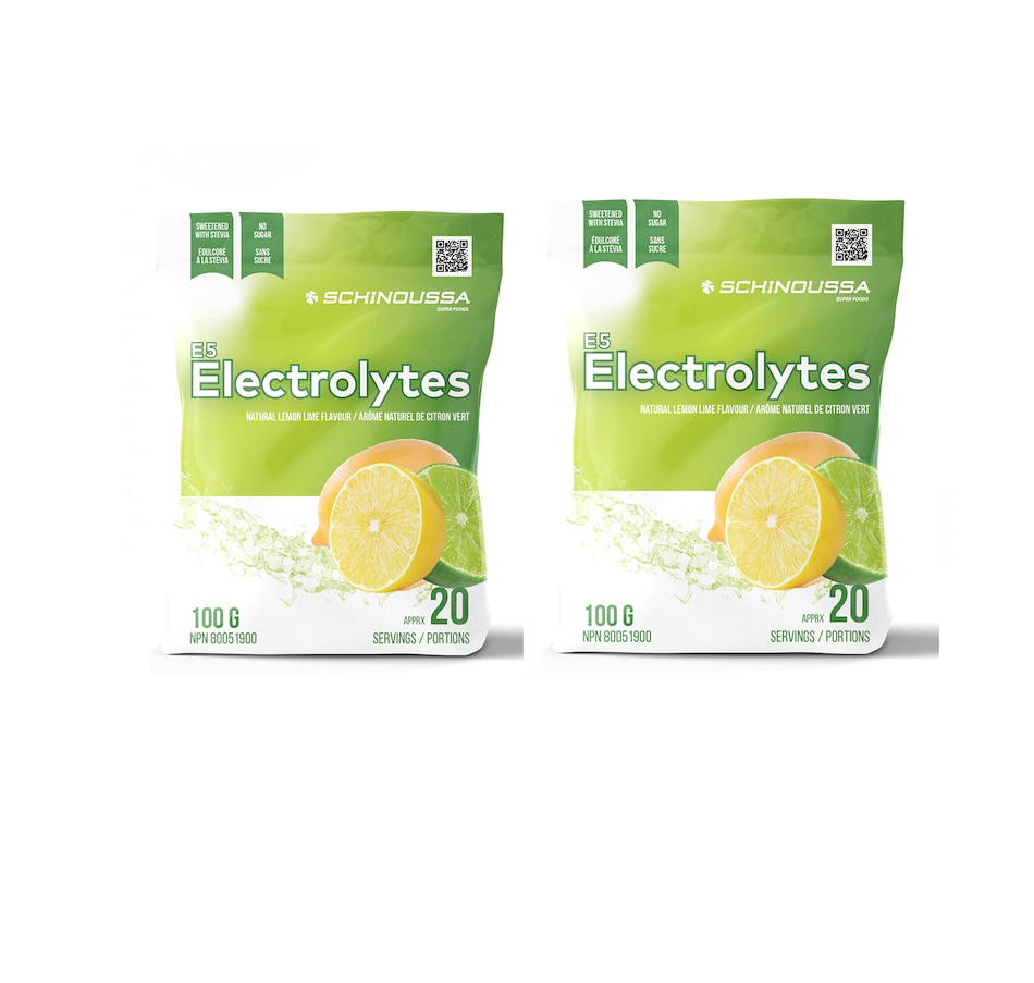 Image 110735.jpg, Product 110-735 / Price $69.99, 40-Day Auto-Delivery Schinoussa E5 Electrolytes Duo from Schinoussa on TSC.ca's Health & Fitness department