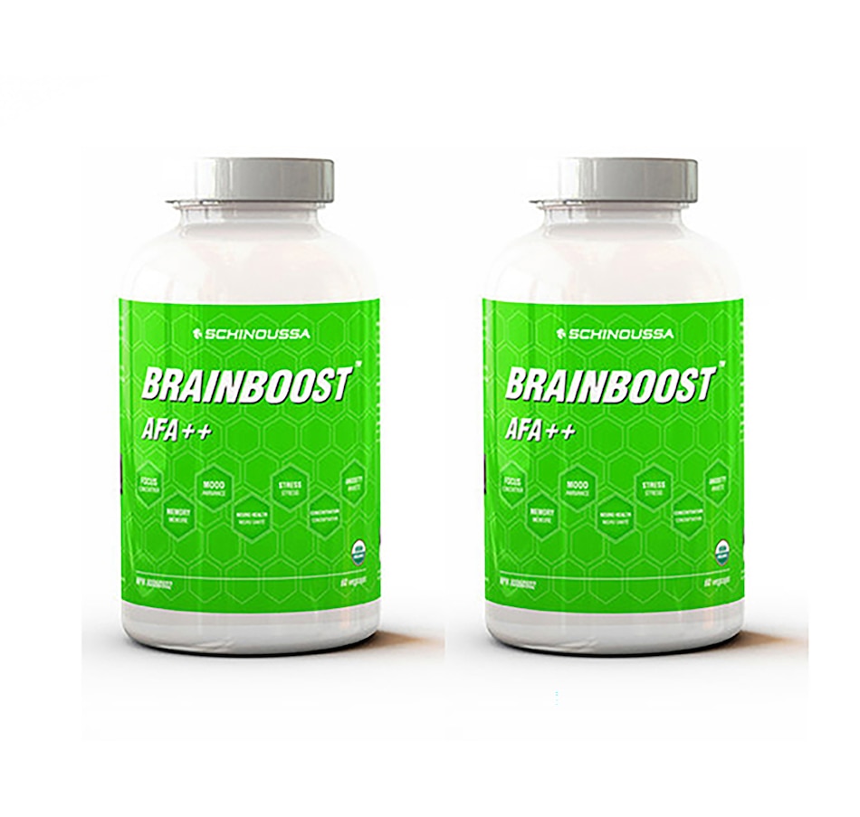 Image 110744.jpg, Product 110-744 / Price $69.99, 30-Day Auto-Delivery Schinoussa Brainboost AFA++ Supplement Duo from Schinoussa on TSC.ca's Health & Fitness department