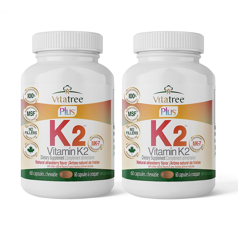 Image 110810.jpg, Product 110-810 / Price $87.99, 60-Day Auto-Delivery VitaTree Vitamin K2 Chewable 60-Day from VitaTree Nutritionals on TSC.ca's department