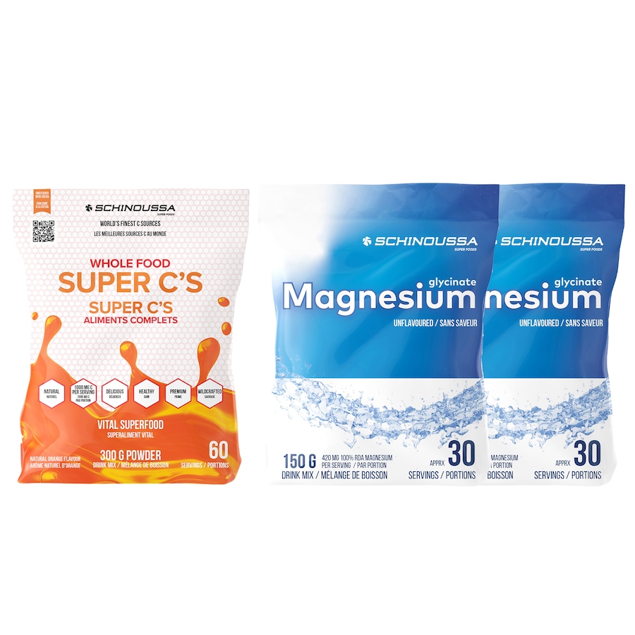 Image 110913.jpg, Product 110-913 / Price $109.99, 60-Day Auto-Delivery Schinoussa Magnesium with Super C's Bundle (unflavoured) from Schinoussa  on TSC.ca's Health & Fitness department