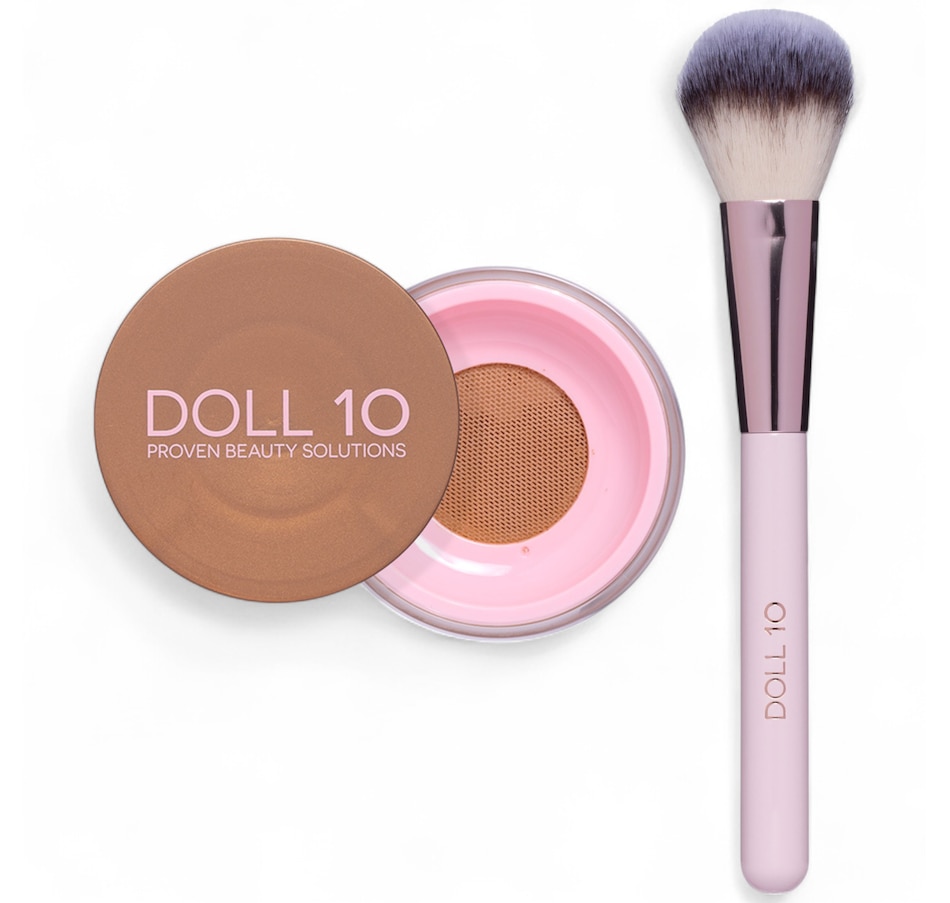 Image 111566.jpg, Product 111-566 / Price $50.00, Doll 10 Doll Skin Warming Filter Powder with Genius Bronzing Brush from Doll 10 on TSC.ca's Beauty department
