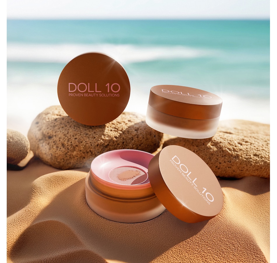 Image 111566_ALTMORE4.jpg, Product 111-566 / Price $50.00, Doll 10 Doll Skin Warming Filter Powder with Genius Bronzing Brush from Doll 10 on TSC.ca's Beauty department