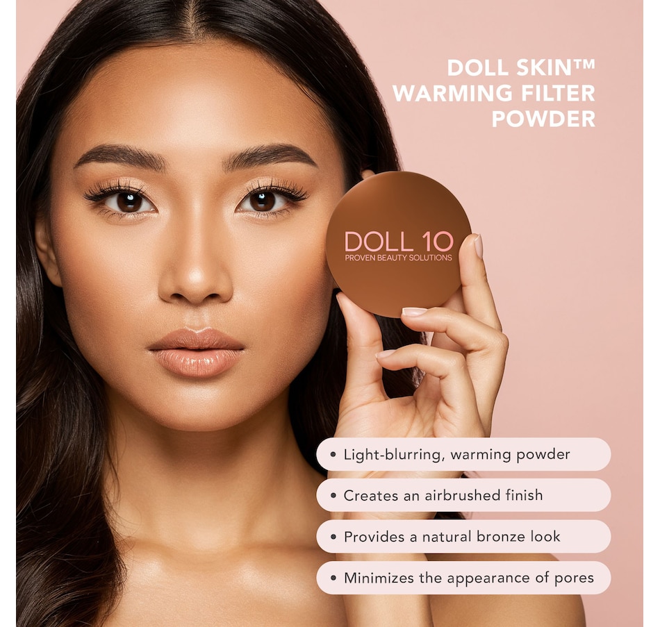 Image 111566_ALTMORE6.jpg, Product 111-566 / Price $50.00, Doll 10 Doll Skin Warming Filter Powder with Genius Bronzing Brush from Doll 10 on TSC.ca's Beauty department