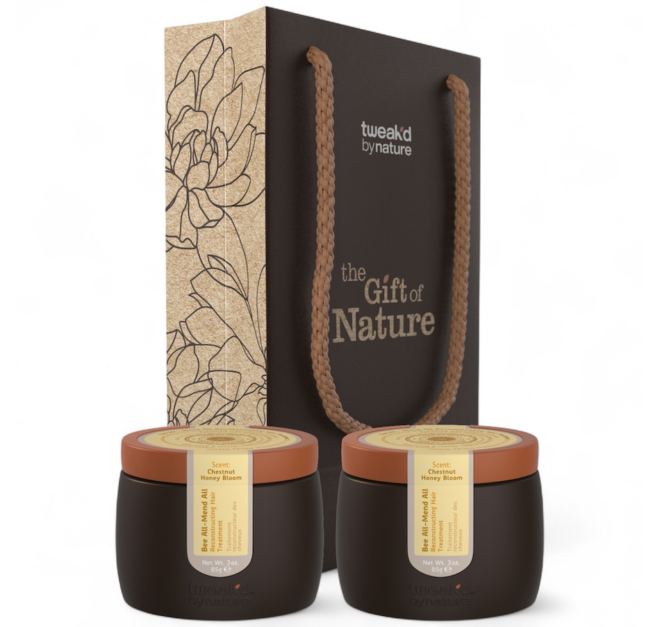 Image 111589_CHEHY.jpg, Product 111-589 / Price $65.00, Tweak'd by Nature Bee-All Mend-All Reconstructing Hair Treatment Duo from Tweak'd by Nature on TSC.ca's Beauty department