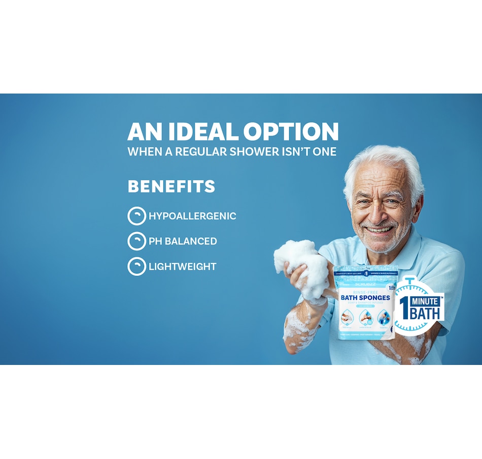 Image 111594_ALTMORE11.jpg, Product 111-594 / Price $19.99, Scrubzz Rinse Free Single Use Bath Sponge 25-Count from Scrubzz on TSC.ca's Beauty department