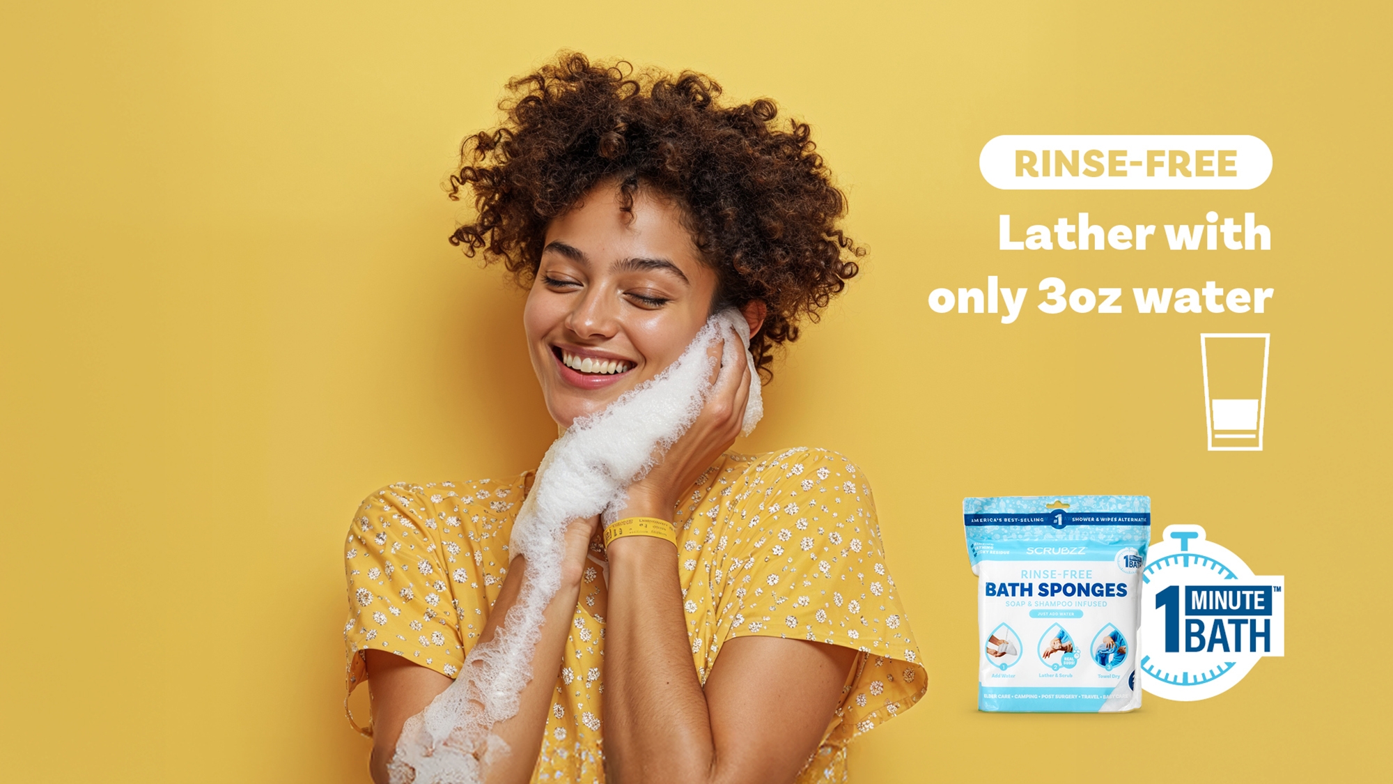 熟酵 The Cleansing Special Pack 8 Scrubzz Rinse Free Single Use Bath Sponge 25-Count - TSC.ca