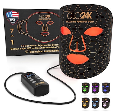 Glo24K 7 Color Photon Rejuvenation Super LED Mask