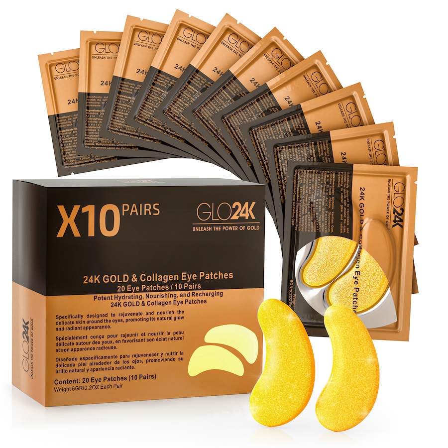 Image 111604.jpg, Product 111-604 / Price $39.99, Glo24K 24K Gold & Collagen Eye Patches (10 pairs) from GLO24k on TSC.ca's Beauty department