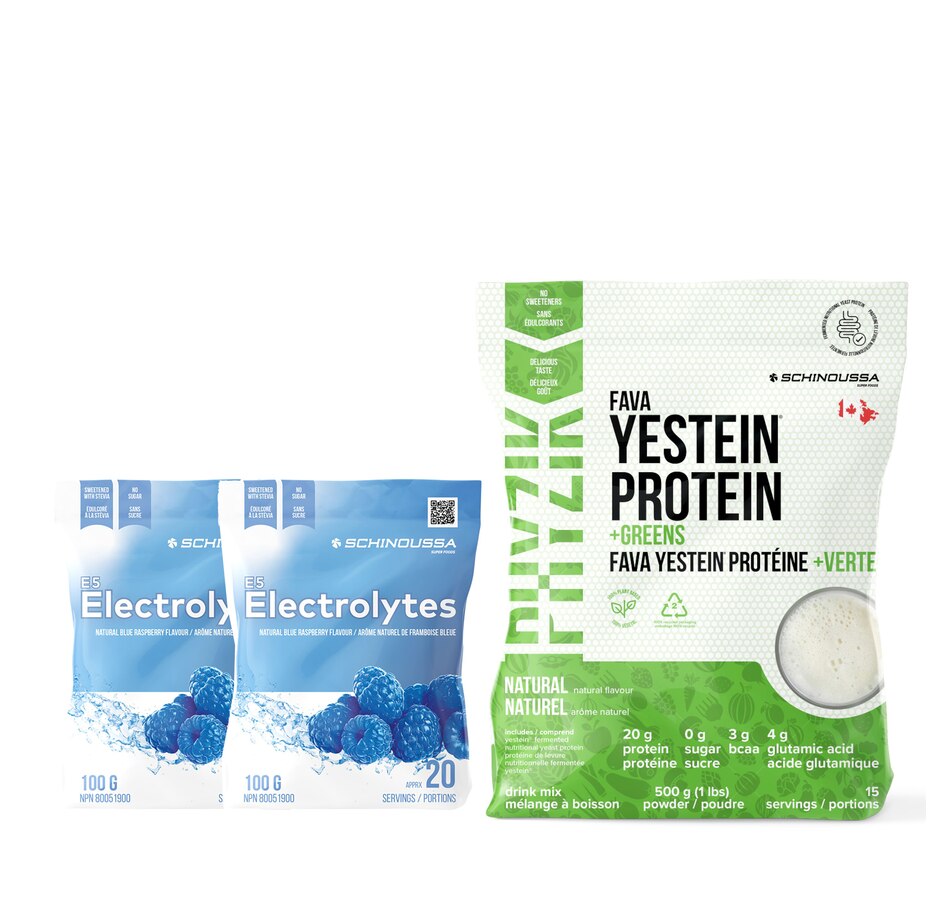 Image 111623.jpg, Product 111-623 / Price $119.99, 30-Day Auto-Delivery Schinoussa Electrolytes Duo With Yestein Bundle (Blue Raspberry) from Schinoussa on TSC.ca's Health & Fitness department