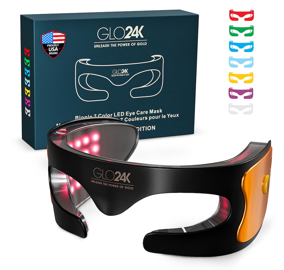 Image 111916.jpg, Product 111-916 / Price $149.99, GLO24K Bionic 7 Colour LED Eye Care Mask from GLO24k on TSC.ca's Beauty department