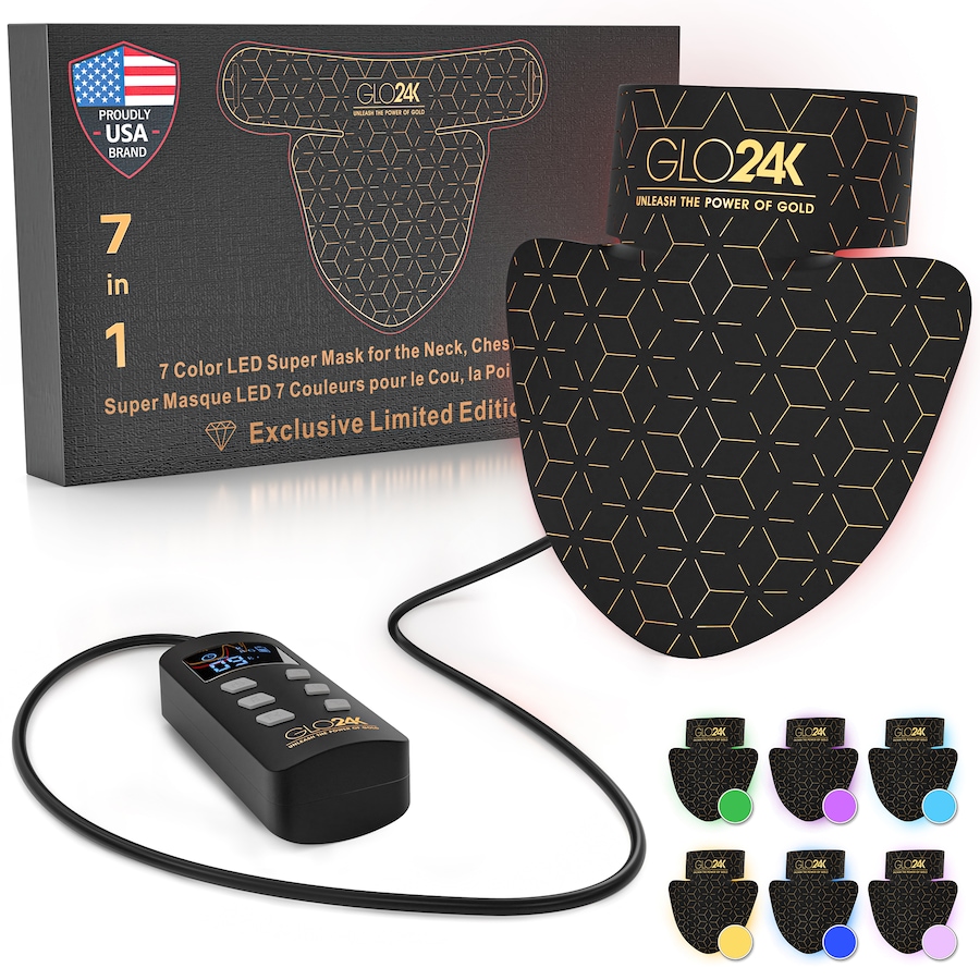 Image 111930.jpg, Product 111-930 / Price $650.00, GLO24K Colour LED Super Mask For the Neck, Chest, and Décolleté from GLO24k on TSC.ca's Beauty department