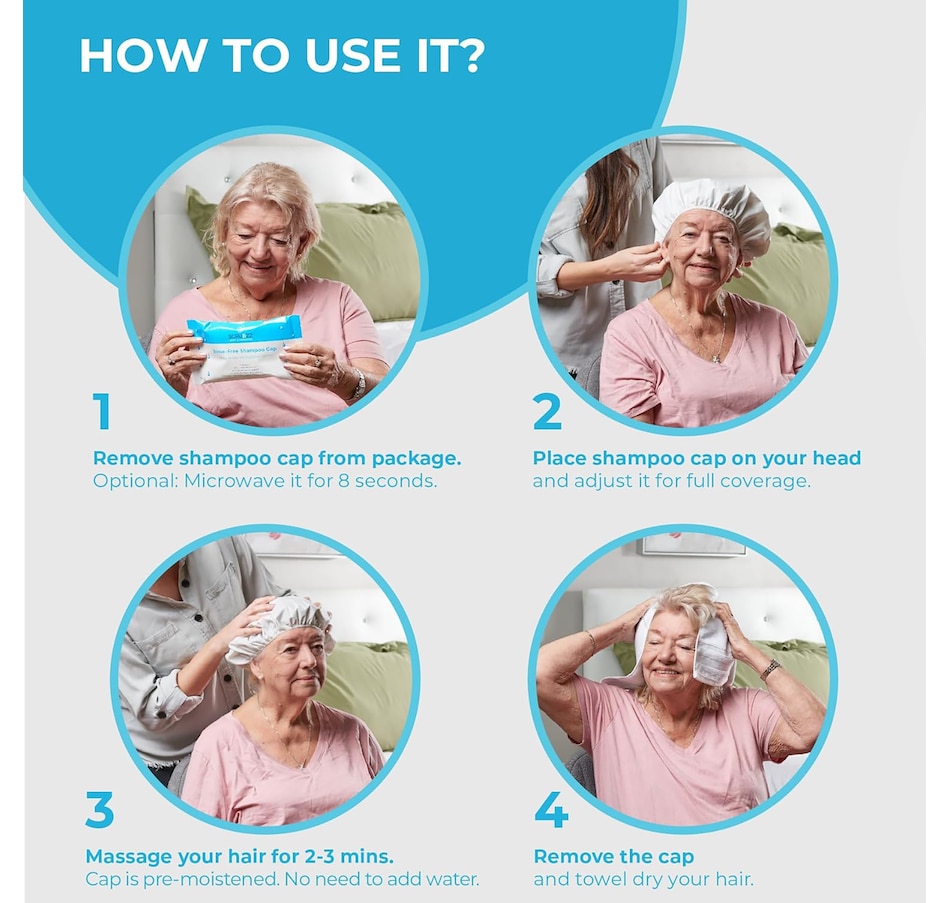 Image 112213_ALTMORE5.jpg, Product 112-213 / Price $9.99, Scrubbz Rinse Free Shampoo Cap from Scrubzz on TSC.ca's Beauty department