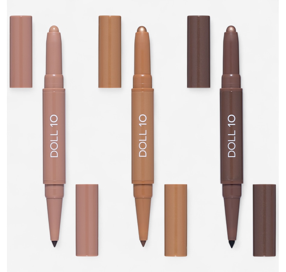 Image 112312.jpg, Product 112-312 / Price $85.00, Doll 10 Vacation Eyes TCE Easy Eyes Shadow Liner Wand Trio from Doll 10 on TSC.ca's Beauty department
