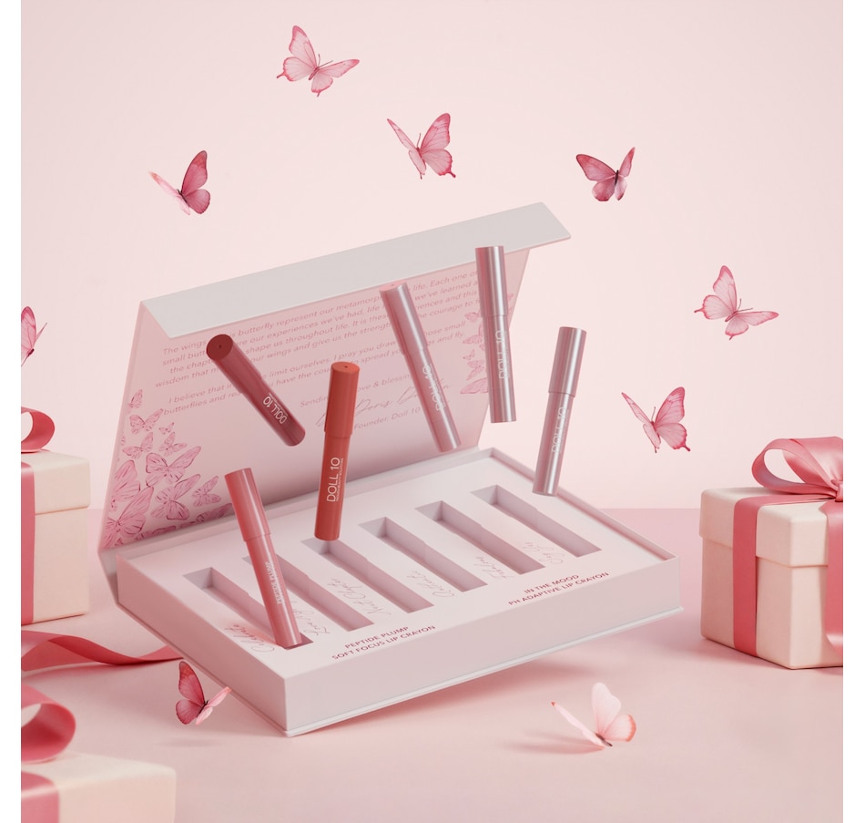 Image 112583_ALTMORE4.jpg, Product 112-583 / Price $89.00, Doll 10 Lip Indulgence 6-Piece Crayon Collection in Gift Box from Doll 10 on TSC.ca's Beauty department