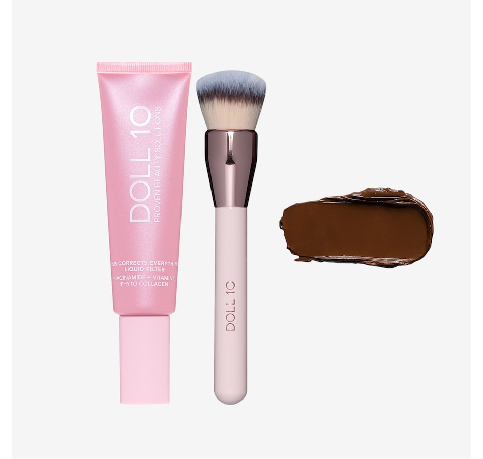 Image 112584_RCC.jpg, Product 112-584 / Price $58.00, Doll 10 Super Size TCE Liquid Filter Foundation with Brush from Doll 10 on TSC.ca's Beauty department