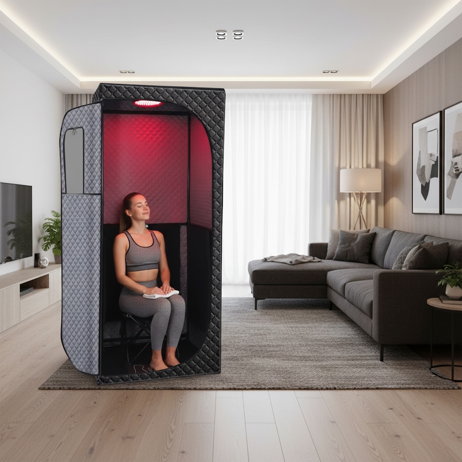 Image 112633_ALTMORE4.jpg, Product 112-633 / Price $309.33, Tony Little Infrared Sauna Tent with Chromotherapy from Tony Little on TSC.ca's Health & Fitness department