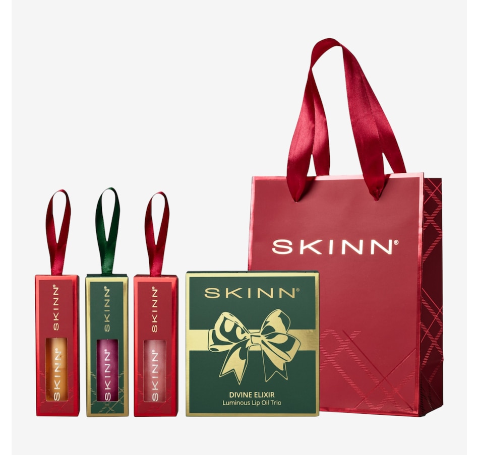 Image 112684.jpg, Product 112-684 / Price $89.99, SKINN Holiday Divine Elixir Lip Oil Trio from SKINN on TSC.ca's Beauty department