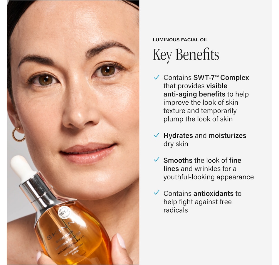 Image 112686_ALTMORE7.jpg, Product 112-686 / Price $64.99 - $119.98, SKINN Divine Elixir Luminous Facial Oil with SWT-7™ & Lip from SKINN on TSC.ca's Beauty department