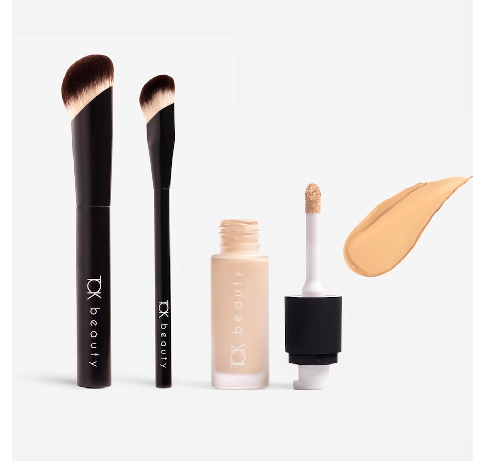 Image 112699_200D.jpg, Product 112-699 / Price $99.00, TOK Beauty Neive Serum Foundation and Concealer with Brushes from TOK Beauty on TSC.ca's Beauty department