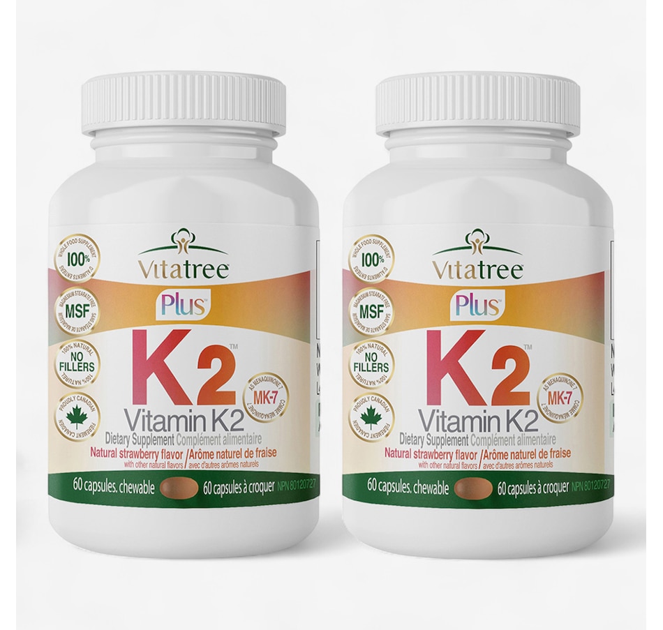 Image 112740.jpg, Product 112-740 / Price $76.99, 60-Day Auto-Delivery VitaTree Vitamin K2 Chewable 60-Day from VitaTree Nutritionals on TSC.ca's department