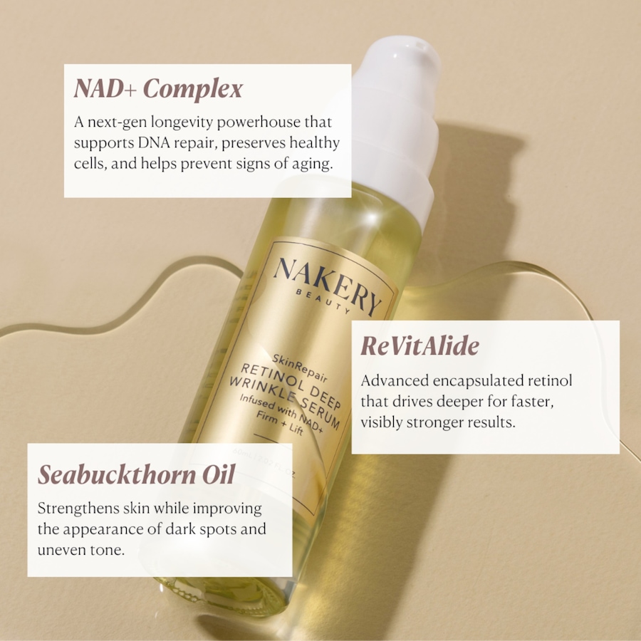 Image 112849_ALTMORE3.jpg, Product 112-849 / Price $57.00, Nakery SkinRepair Retinol Deep Wrinkle Serum from Nakery Beauty on TSC.ca's Beauty department