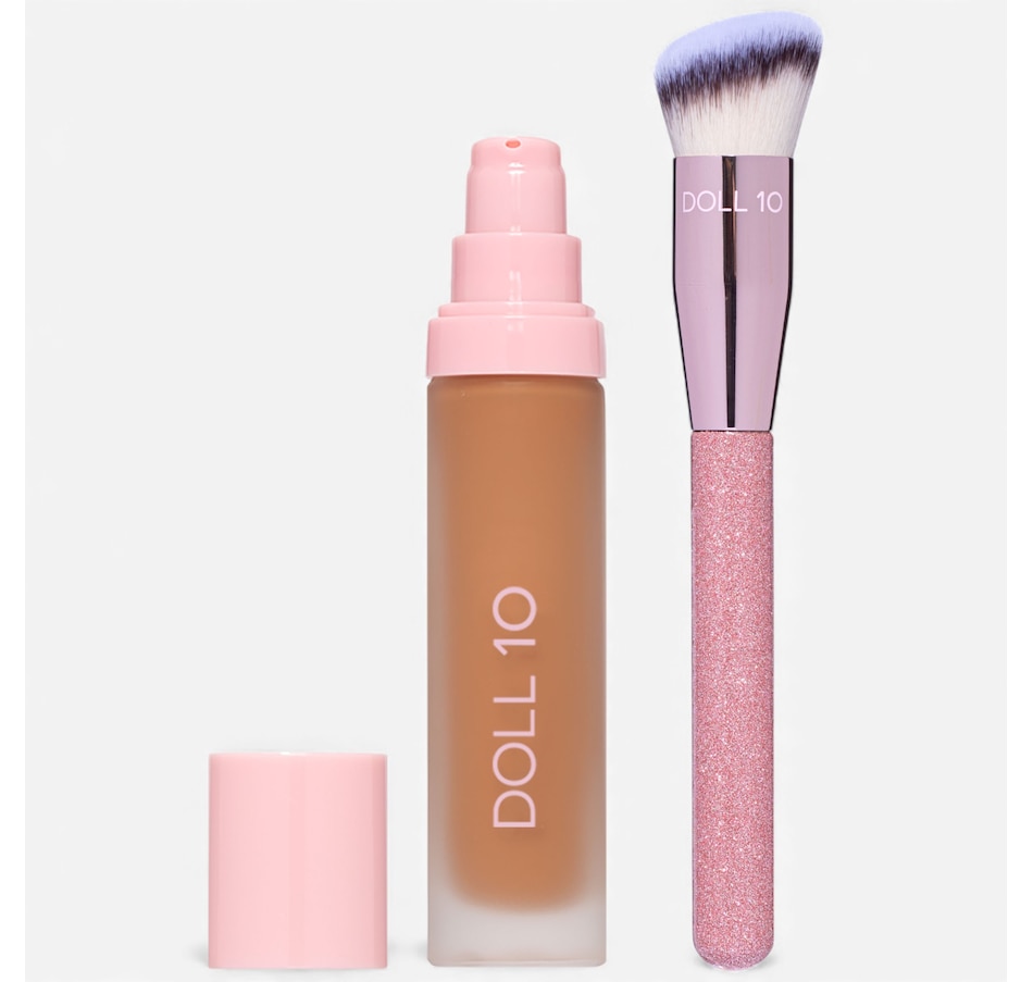 Image 112876_DEE.jpg, Product 112-876 / Price $64.00, Doll 10 This Covers Everything Foundation with Limited Edition Brush from Doll 10 on TSC.ca's Beauty department