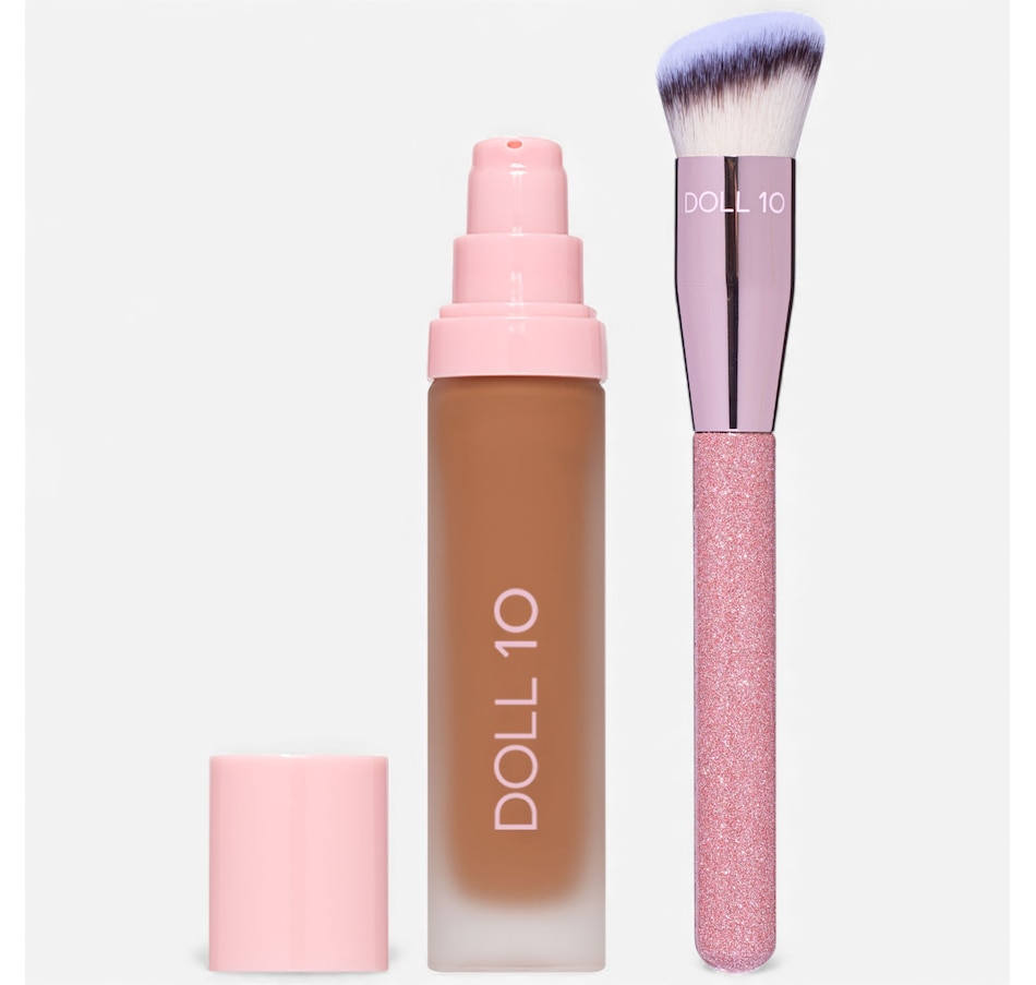 Image 112876_DPRCH.jpg, Product 112-876 / Price $64.00, Doll 10 This Covers Everything Foundation with Limited Edition Brush from Doll 10 on TSC.ca's Beauty department