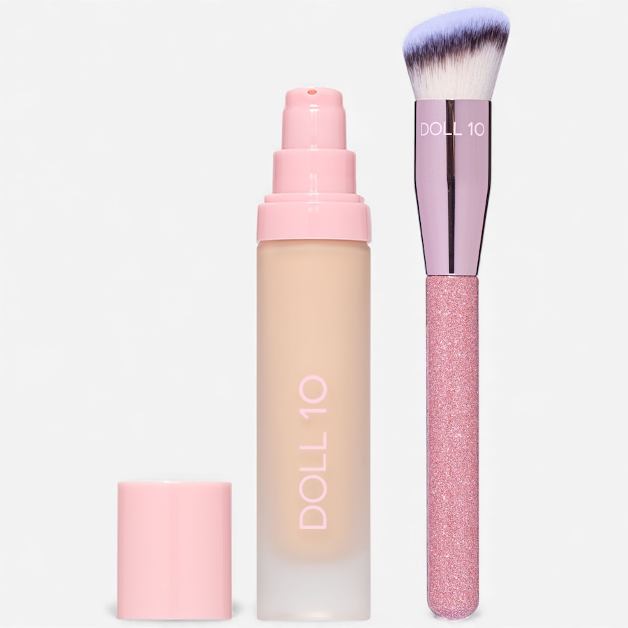 Image 112876_FALHT.jpg, Product 112-876 / Price $82.00, Doll 10 This Covers Everything Foundation with Limited Edition Brush from Doll 10 on TSC.ca's Beauty department