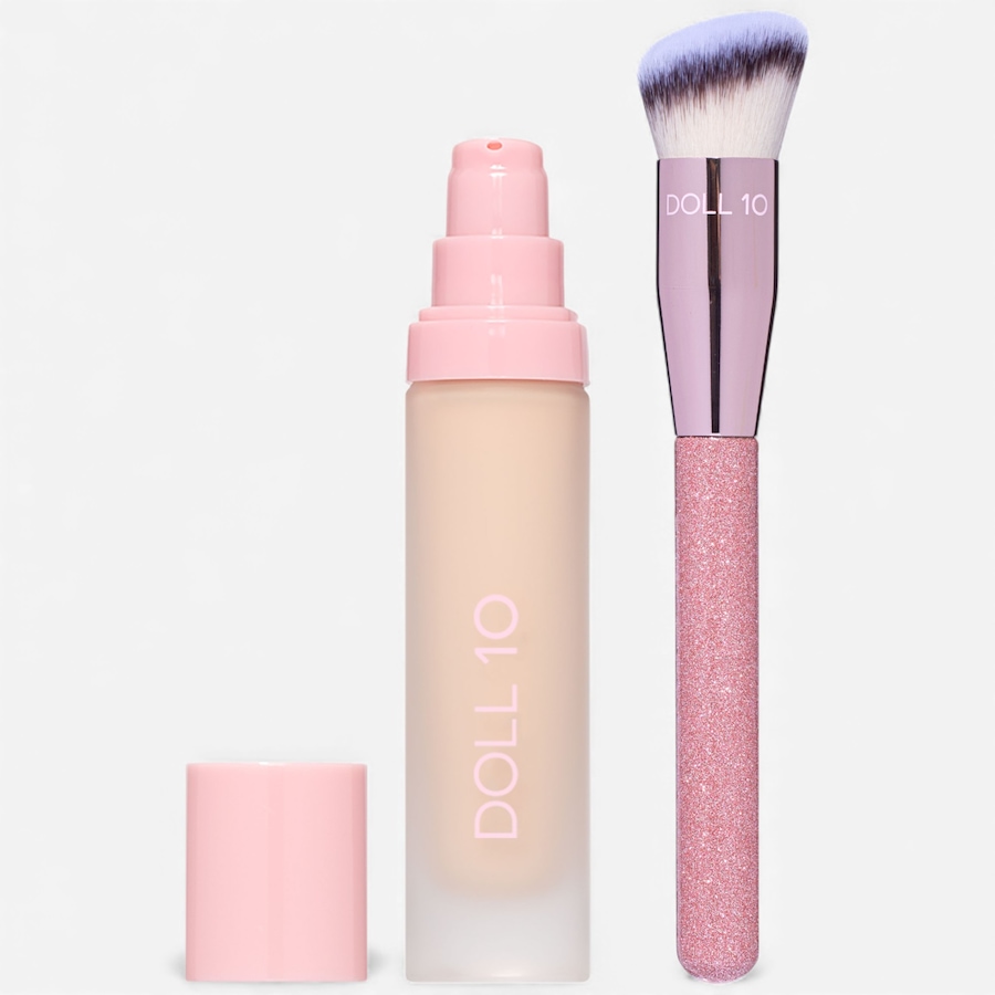 Image 112876_FIY.jpg, Product 112-876 / Price $82.00, Doll 10 This Covers Everything Foundation with Limited Edition Brush from Doll 10 on TSC.ca's Beauty department