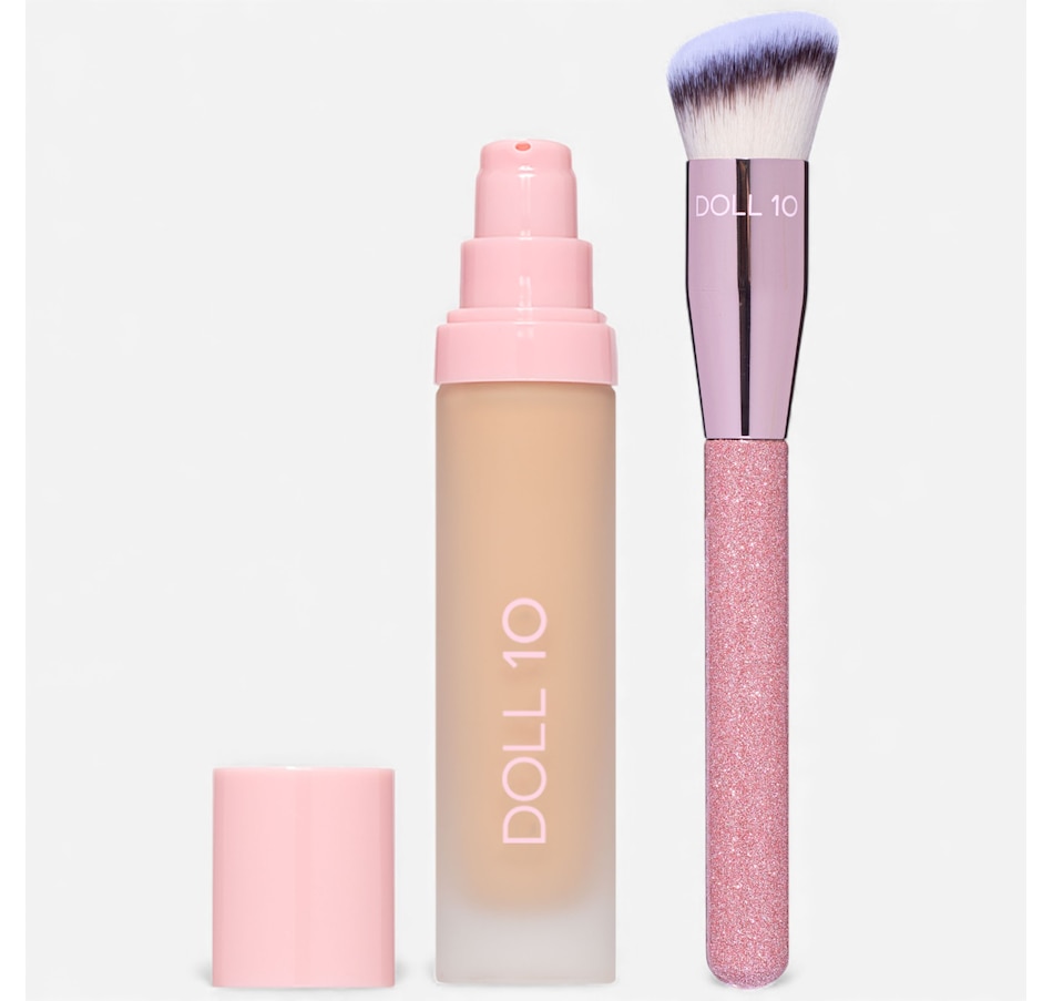 Image 112876_LME.jpg, Product 112-876 / Price $64.00, Doll 10 This Covers Everything Foundation with Limited Edition Brush from Doll 10 on TSC.ca's Beauty department