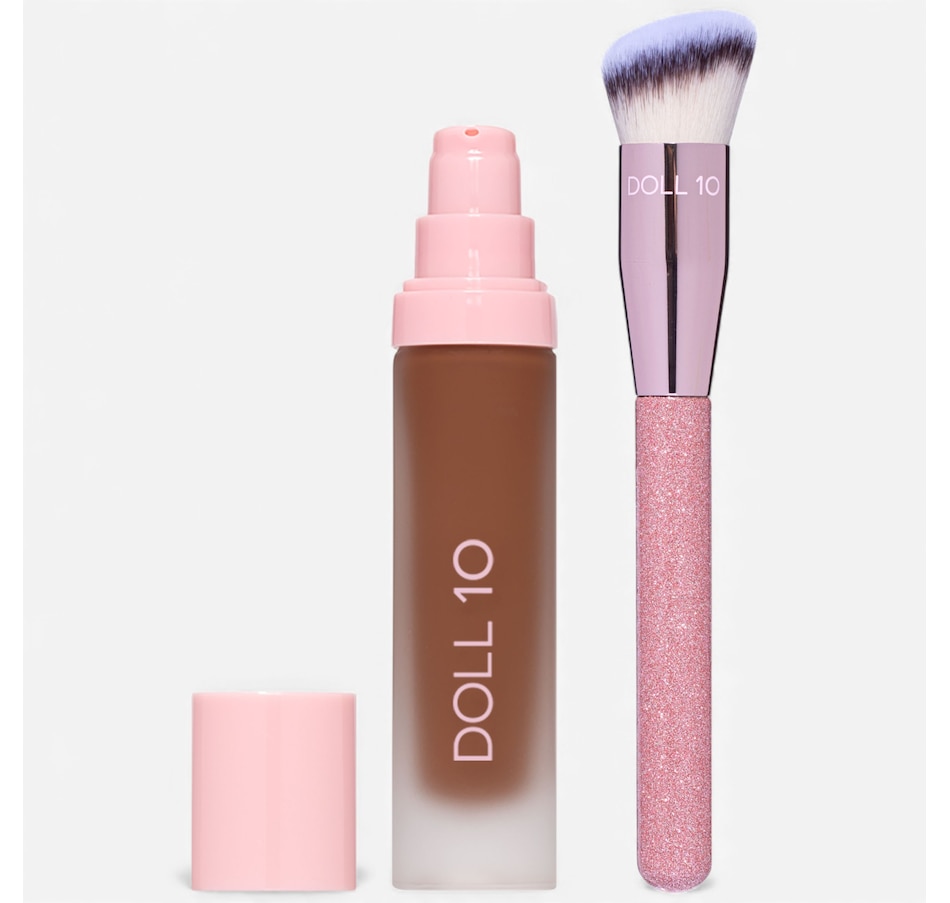 Image 112876_RCC.jpg, Product 112-876 / Price $64.00, Doll 10 This Covers Everything Foundation with Limited Edition Brush from Doll 10 on TSC.ca's Beauty department