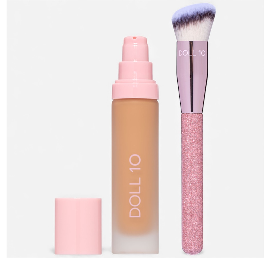Image 112876_TN.jpg, Product 112-876 / Price $64.00, Doll 10 This Covers Everything Foundation with Limited Edition Brush from Doll 10 on TSC.ca's Beauty department