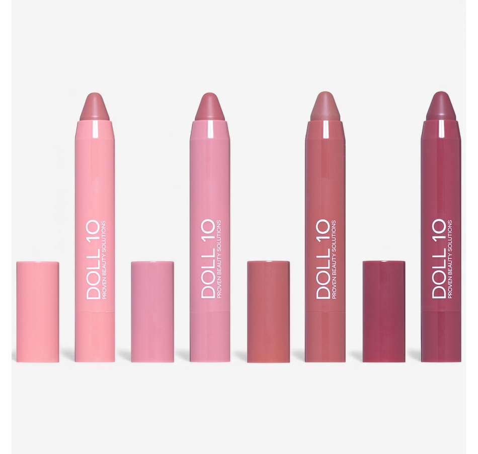 Image 112877.jpg, Product 112-877 / Price $55.00, Doll 10 Nude Beach 4-Piece Peptide Plump Soft Focus Lip Crayon Collection from Doll 10 on TSC.ca's Beauty department