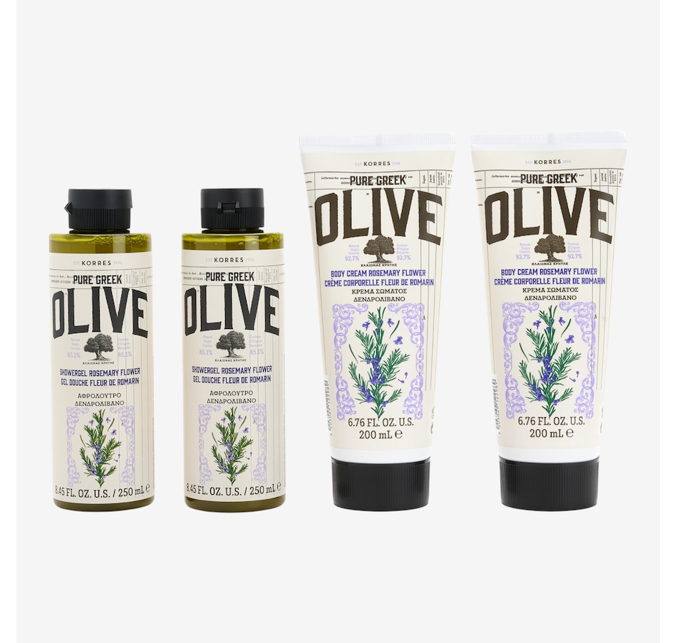 Image 113662_RSFLO.jpg, Product 113-662 / Price $99.00, KORRES Pure Greek Olive 4-Piece Bath & Body Collection from KORRES Natural Products on TSC.ca's Beauty department