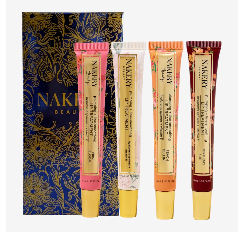 Image 113700.jpg, Product 113-700 / Price $29.50, Nakery 4-Piece Always Kiss Me Goodnight Lip Kit from Nakery Beauty on TSC.ca's Beauty department