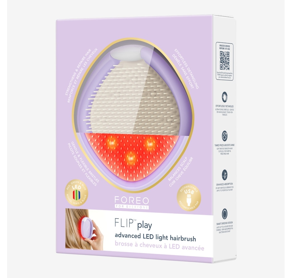 Image 113719_ALTMORE1.jpg, Product 113-719 / Price $89.00, Foreo Flip Play Advanced LED Light Hairbrush from Foreo on TSC.ca's Beauty department