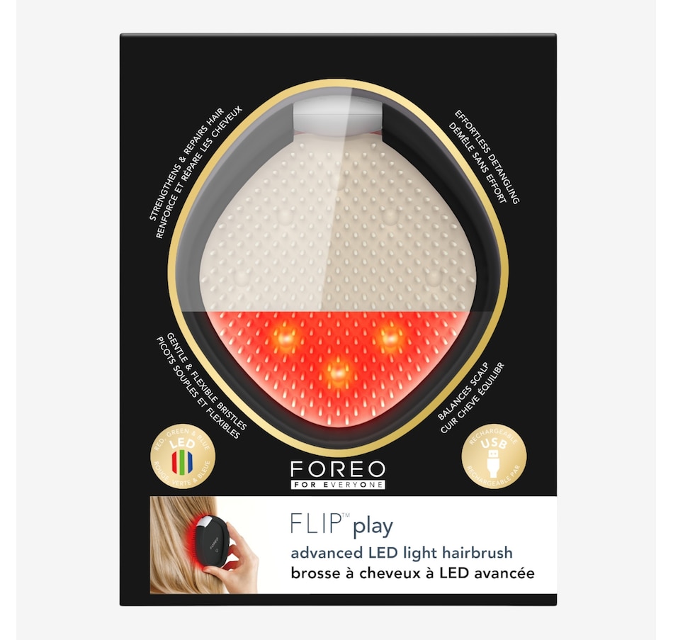 Image 113719_ALTMORE2.jpg, Product 113-719 / Price $89.00, Foreo Flip Play Advanced LED Light Hairbrush from Foreo on TSC.ca's Beauty department
